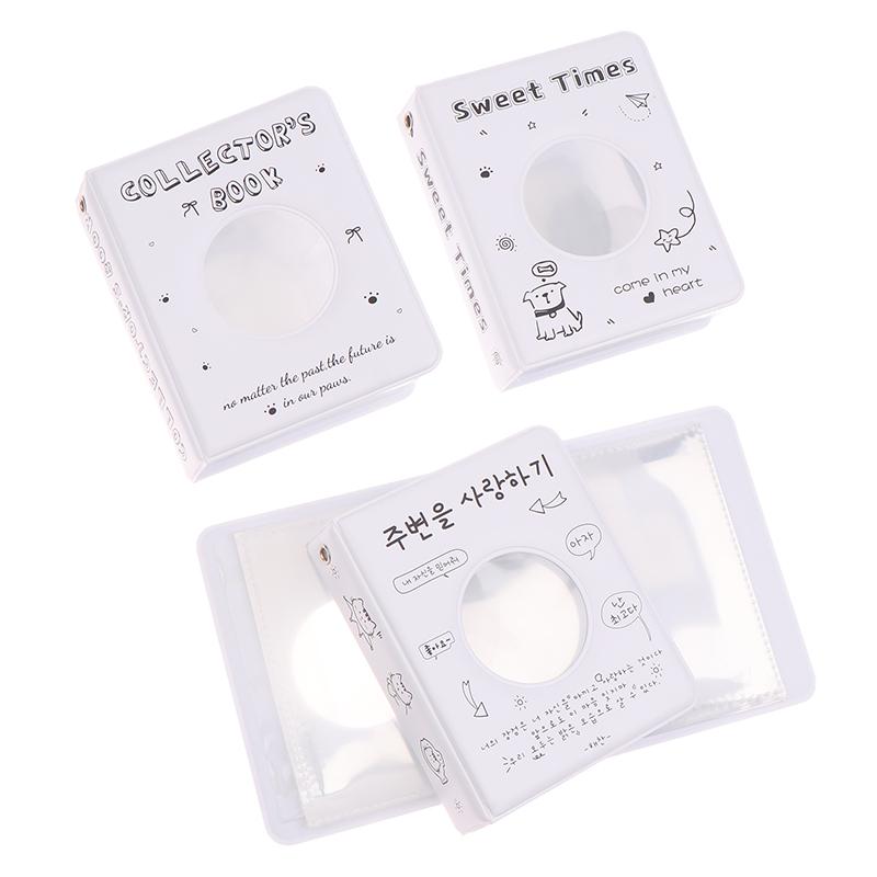 Ins Cute Mini 3-Inch Album 36 Pockets Card Binder Kpop Idol Pictures Storage Case Transparent Inner Page Collection Album