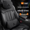 Mitsubishi Car Backrest & Neck Pillow: Compatible with Outlander, Pajero, ASX, Eclipse Cross.