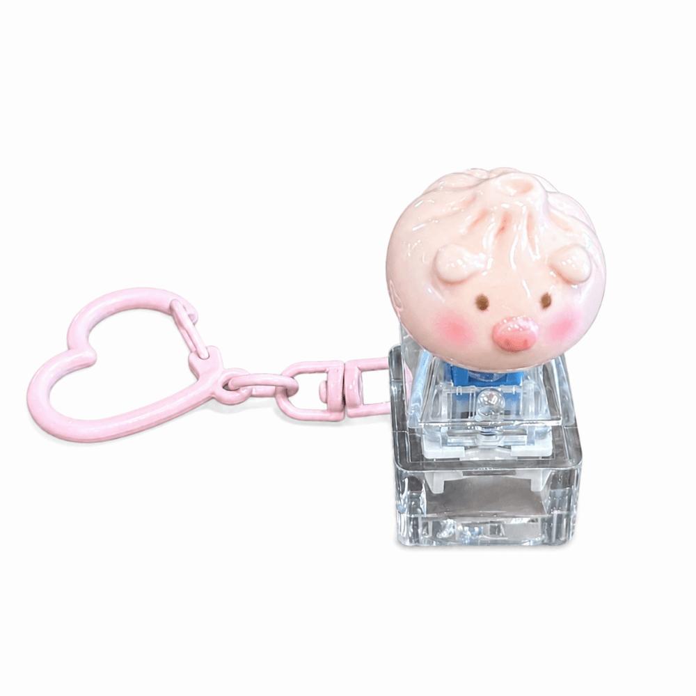 DIY Keyboard Finger Keyboard Cap Cartoon Clicker Toy New Fidget Keychain Relief Stress