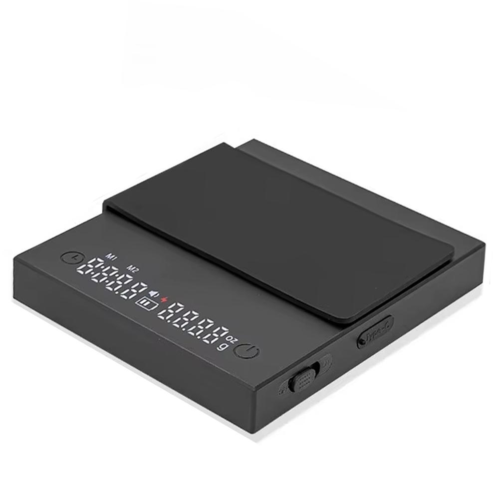 Кухонные цифровые весы для кофе 2 кг/0,1 г, перезаряжаемые весы для эспрессо, высокоточные циклические электронные весы, аксессуары для домашнего бариста