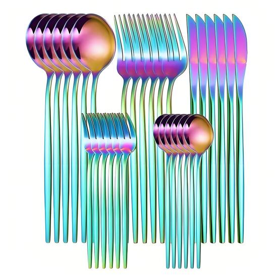 Набор столовых приборов для западного ресторана из нержавеющей стали