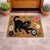 Cute Cartoon Dog Duck Welcome Doormat Non Slip Entryway Floor Rug Washable Crystal Velvet Porch Carpet
