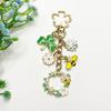 Трансграничный брелок-подвеска в виде венка из трилистника с насекомым - Аксессуар для сумки из цинкового сплава