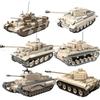 Военное Оружие Второй Мировой Войны Тигр Тяжелый Пантера Леопард Средний Танк Черчилль Строительные Блоки WW2 Город Армии Кирпичи Детские Игрушки