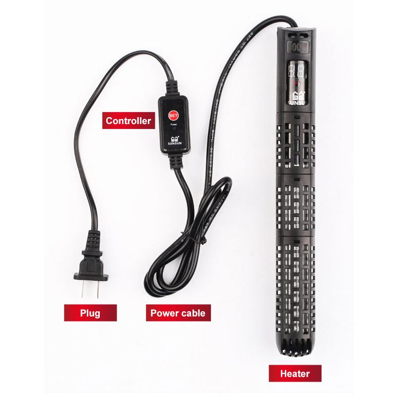 100 Вт 200 Вт погружной нагреватель для аквариума, кварцевое стекло, ЖК-дисплей, 220 В, цифровой нагревательный стержень, постоянная температура