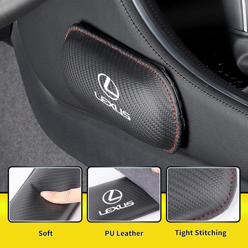 EAV3 2026 Hot Interior Stickers PU Leather Car Knee Cushion Knee Protective Pad Auto Interior For Lexus UX250h RX450h CT200h RX400h N