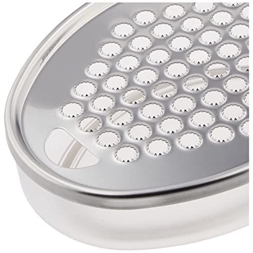 Shimomura Kogyo Japanese-made Speed ??Grater with Slip-Resistant Container, Daikon Radish Grater, SO-01, Made In Tsubame-Sanjo, Niigata