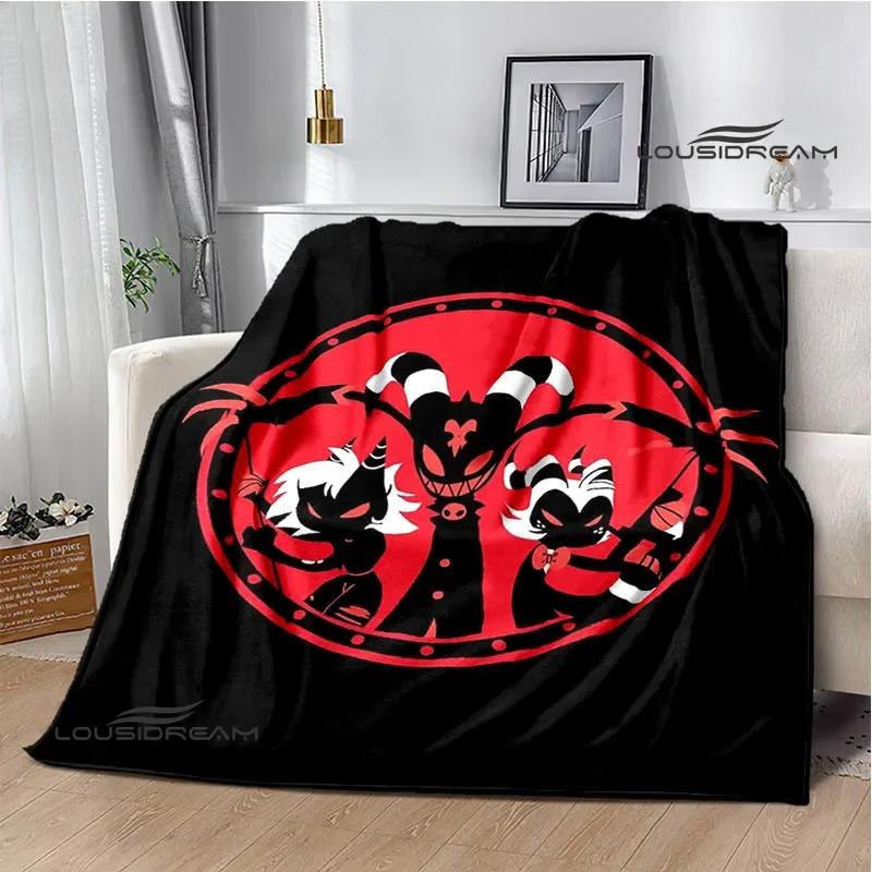 H-Helluva-Boss Cartoon printed blanket Warm Flannel blankets Picnic blanket throw blankets Home bed linings Birthday Gift