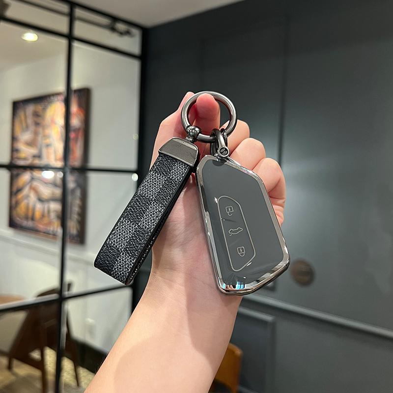 Чехол для автомобильного ключа из ТПУ с полным покрытием для VW Volkswagen ID.3 ID.4 Golf 8 2022 2023 MK8 Cupra Skoda Octavia SEAT Leon MK4 Formento
