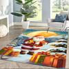 Holiday Dog With Presents Floor Mats for Living Room, Bedroom and Room Decoration Are Suitable for Gifts.