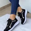 Fashion 2024 Autumn New Women Casual Sneakers Fashion Round Toe Breathable Mesh Running Shoes Female Flat Lace Up Sport Tennis