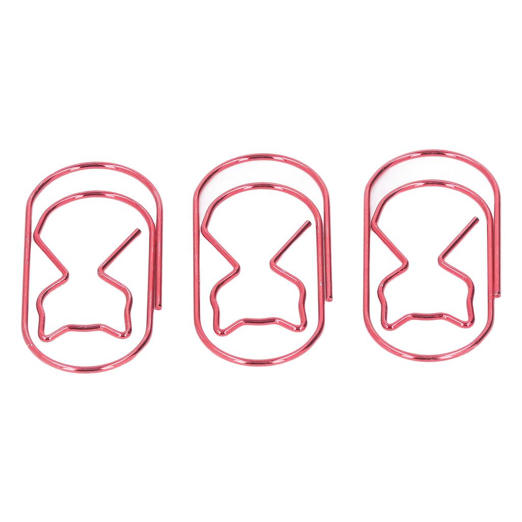 4 Box Cute Cat Paper Clip Fun Shaped Plated Paper Clamp Book Clips Wire Book for File Classification