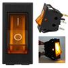 3 Pcs On/Off Switch, Latching Button LED 12V Orange Off-Road