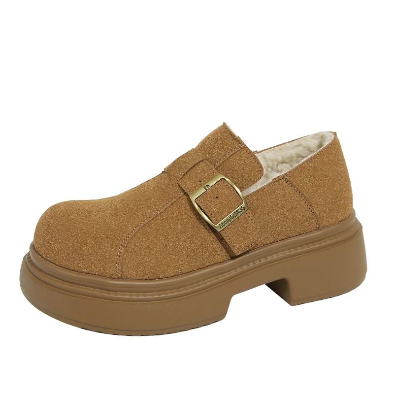 Туфли-лодочки на квадратном каблуке средней высоты, женские туфли без застежек, весна/осень, распродажа 2024 года, высококачественные однотонные туфли-лодочки Salto Alto