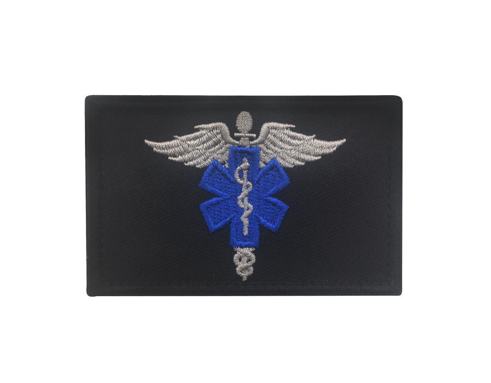 USA Star of Life EMT Paramedic Rescue Embroidered Velcro Arm Patch