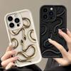 Золотой Черный Фиолетовый Чехол-Змея Для iphone Apple 17 AIR 16 16E 11 12 13 14 15 XR Plus Pro Max Силиконовый Чехол Funda Оболочка Покрытие