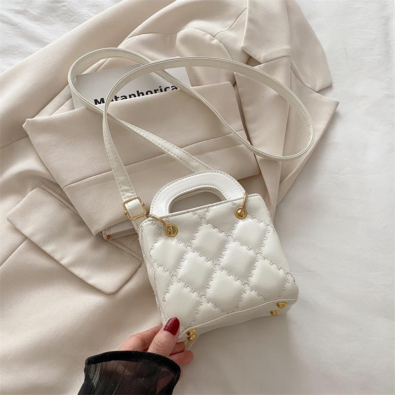 Модная бриллиантовая портативная маленькая квадратная сумка женская сумка 2025 лето новая женская сумка через плечо сумка-мессенджер