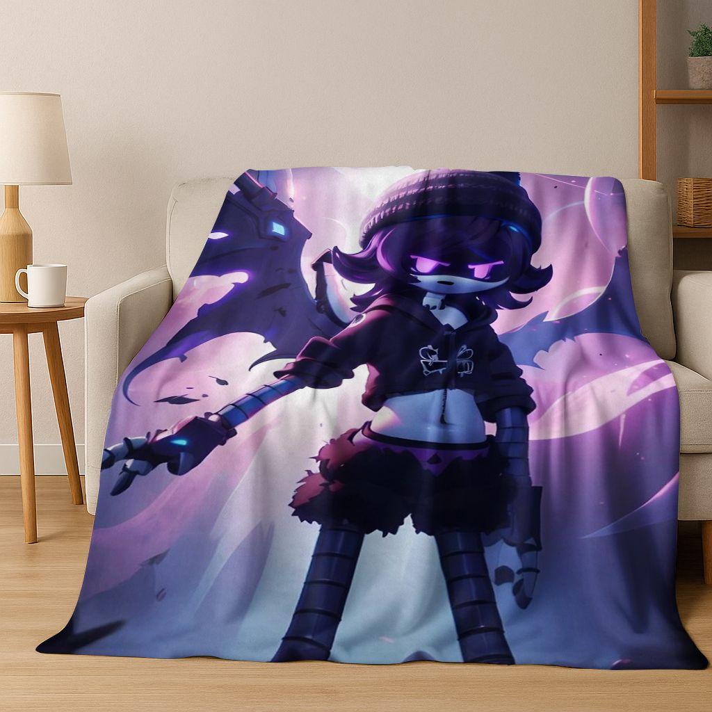 Cartoon Murder Drones Uzi Robot Art Flannel Blanket,Cozy Soft Throw Blanket for Home Bedroom Bed Sofa Picnic Cover Gift Kids