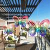 1PC Outdoor and Garden Decoration Metal Wind Spinner Butterfly Wind Chimes Holiday Gifts