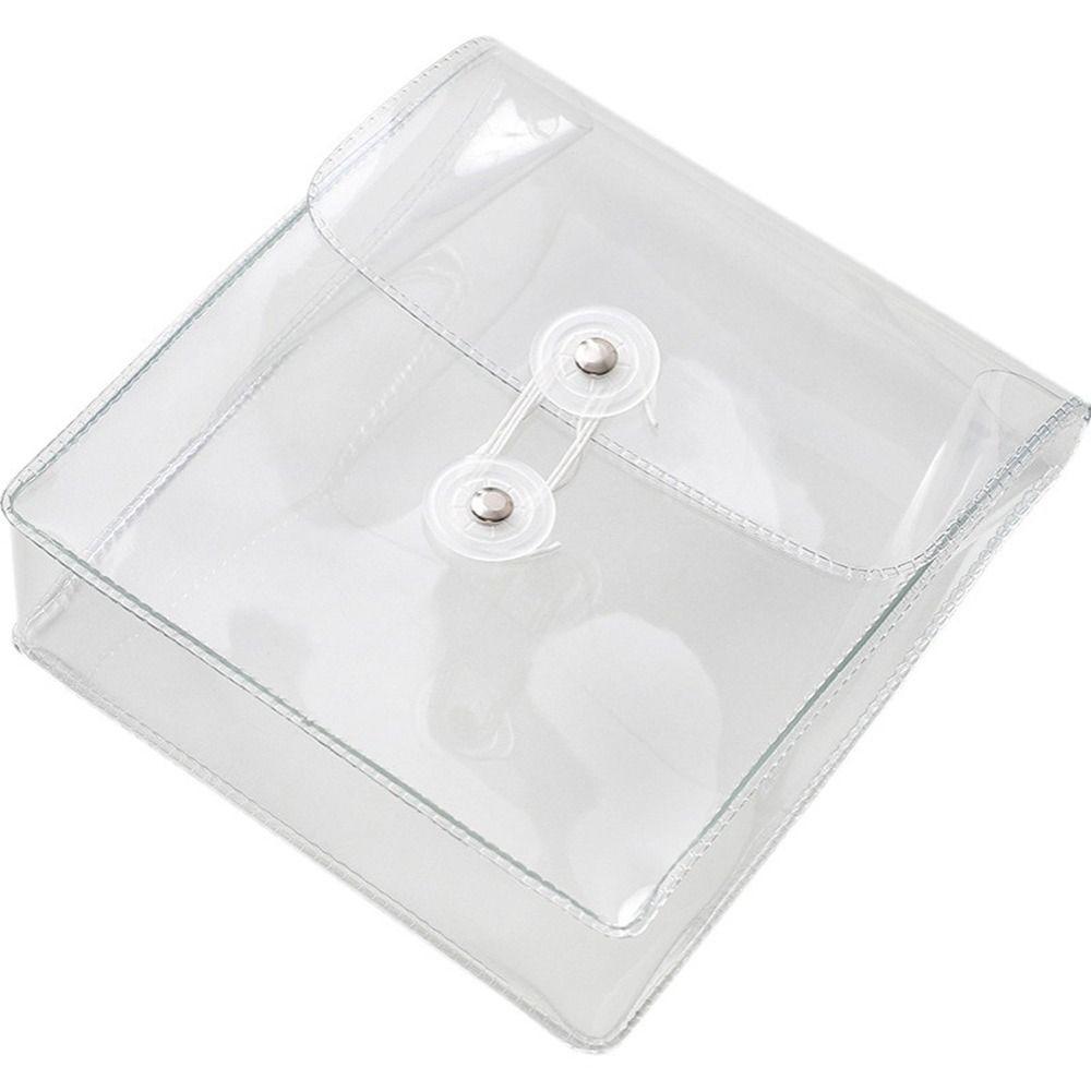 Large Capacity Transparent Storage Bag Square Rectangle Stationery Stickers Bag  Office Supplies