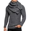 Men's Casual And Trendy Long-sleeved Neck, Detachable Men's Warm And Slimming Pullover, Knitted Sweater