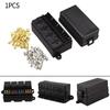12 Way Blade Fuse Box with Paddle/Fuse Terminal 4 Pin 12V40A Relay for Car