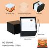 Creative Paper Cut 2026 New Product Christmas Holiday Gift Konoha Village Diy Layered Paper 3D Memo Pad With Acrylic Pen Holder