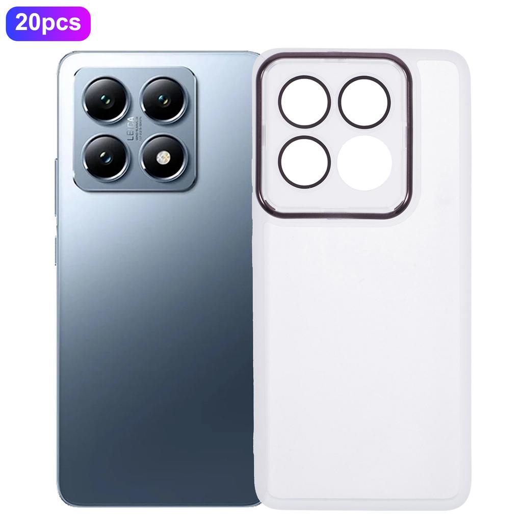 Bulk Purchasing 20Pcs For Xiaomi 14T Pro Case Electroplated Camera Frame TPU Phone Cover Precise Cutouts