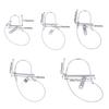 1Pc Stainless Steel Round Arch Wire Shaft Lock Pin With Anti-Lost Rope Coupler Pins Retainer For Farm Trailer Wagon Lawn Garden