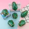 Vintage 80s Wind-Up Tin Frog: High-Quality Alloy Nostalgic Toy