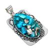 Spiny Oyster Gemstone Handmade 925 Sterling Silver Jewelry Pendant 2.48" P5n74