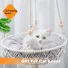 Hanging Cat Hammock Handwoven Cat Sofa Pet Swing Bed Hanging Basket Cat Nest  Kitten Puppy Summer
