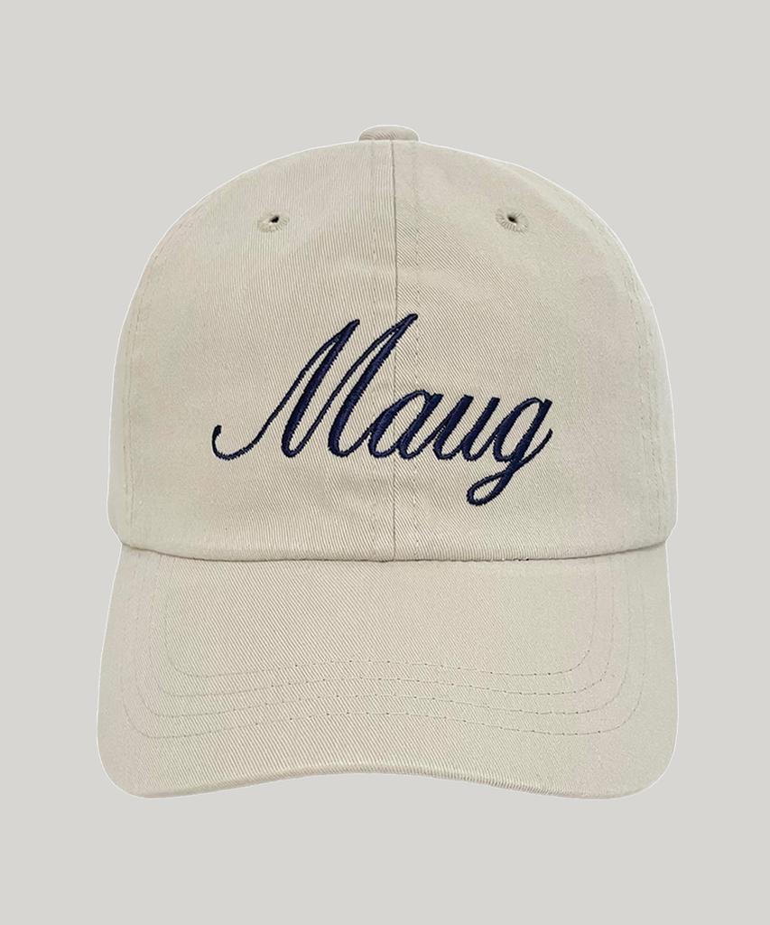 Кепка-бейсболка Maugeu Daily Lettering, стираная, бежевая