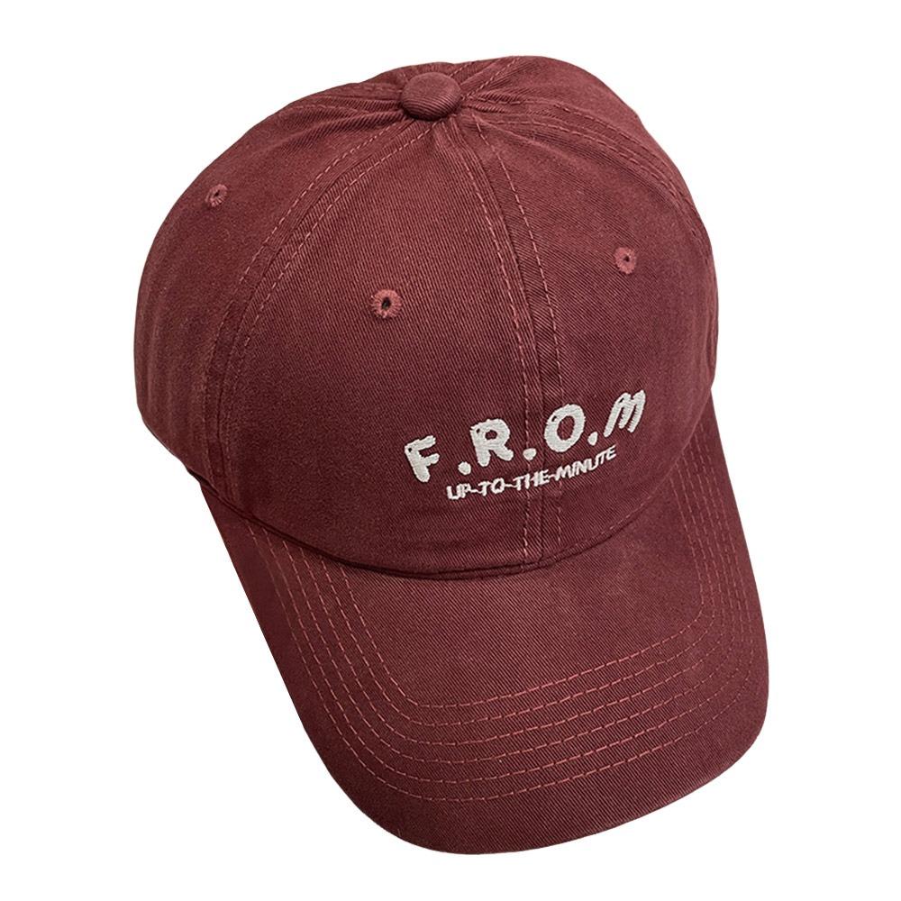 Embroidered Sun Hat Show Face Small Duck Tongue Cap Fashion Baseball Hat