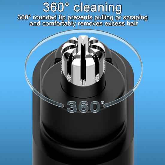 Nose Ear Hair Trimmer 7,000 RPM Precision Tool USB Charging Hair Clipper Portable Painless Eyebrow & Facial Hair Trimmer for Men Women IPX7