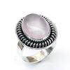 Rose Quartz Gemstone Women Ring 925 Sterling Silver Jewelry Handmade Ring Unisex Ring Jewelry