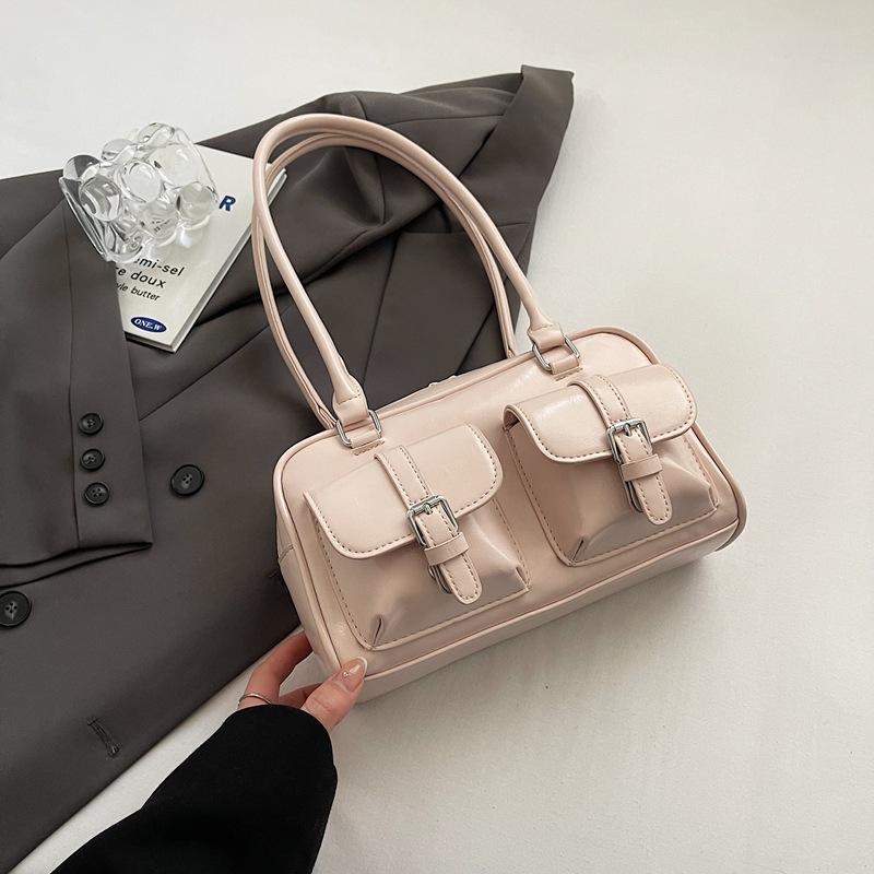 Женская сумка премиум-класса большой вместимости 2025 новая осень-зима нишевый дизайн одно плечо сумка подмышку сумка-подушка для通勤