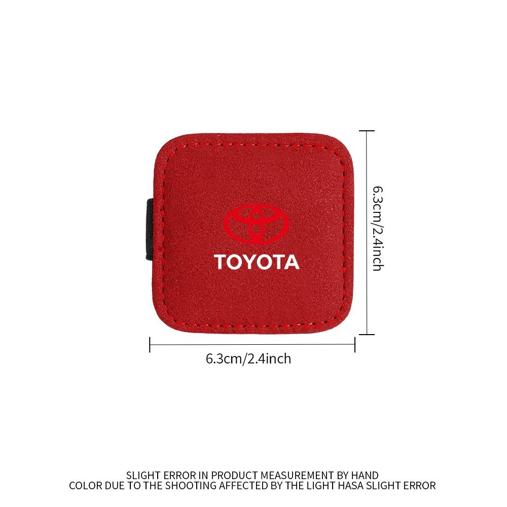 Автостопорная пряжка Кожаный зажим Магнитный дизайн Фиксатор ремня безопасности Ограничитель для Toyota TRD Corolla Chr Avensis Yaris Camry Racing