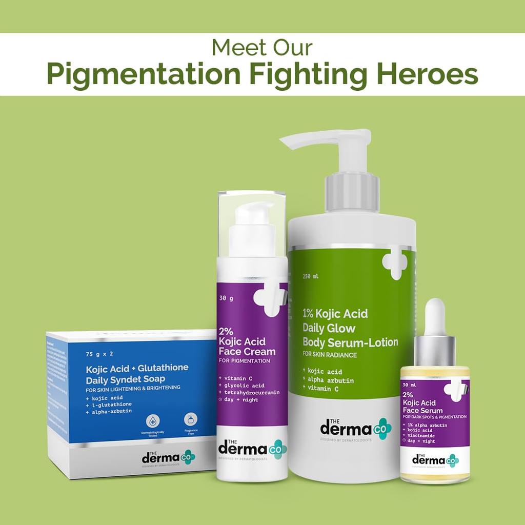 The Derma Co Ежедневный сыворотка-лосьон для тела с 1% койевой кислоты для сияния кожи, 250 мл, 1 шт.