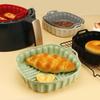 High Temperature Resistant Square Air Fryer Silicone Baking Pan, Non-Stick Oil Easy To Clean Baking Pad, Integrated Silicone Pad