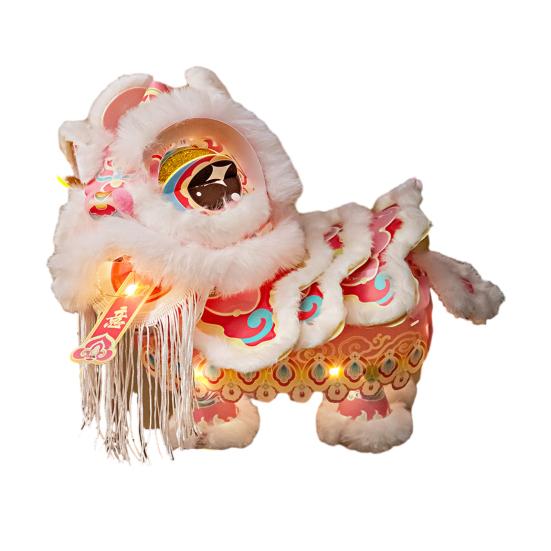 Традиционный китайский фонарь «Танец льва» Сделай сам Ручной бумажный фонарь Подарки на Праздник Весны для китайского Нового года Украшение дома