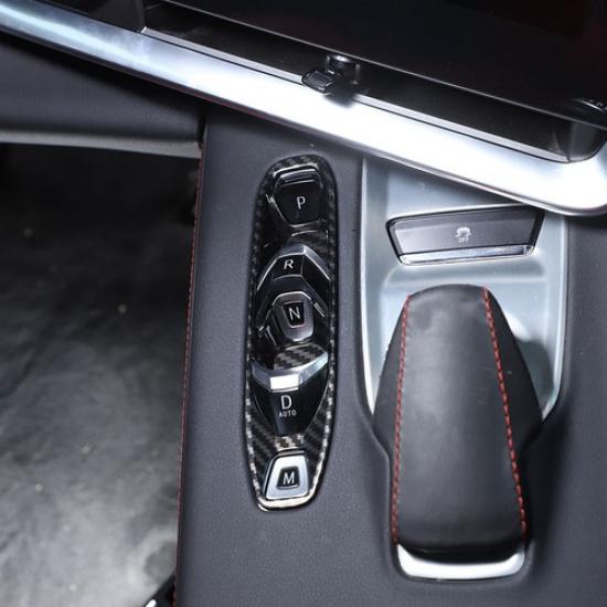 ABS Carbon Center Gear Shifter Indicator Base Frame Cover For Corvette C8 +