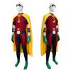 Jumpsuit Superhero Robin With Eye Patch Cloak For Halloween Cosplay And Party