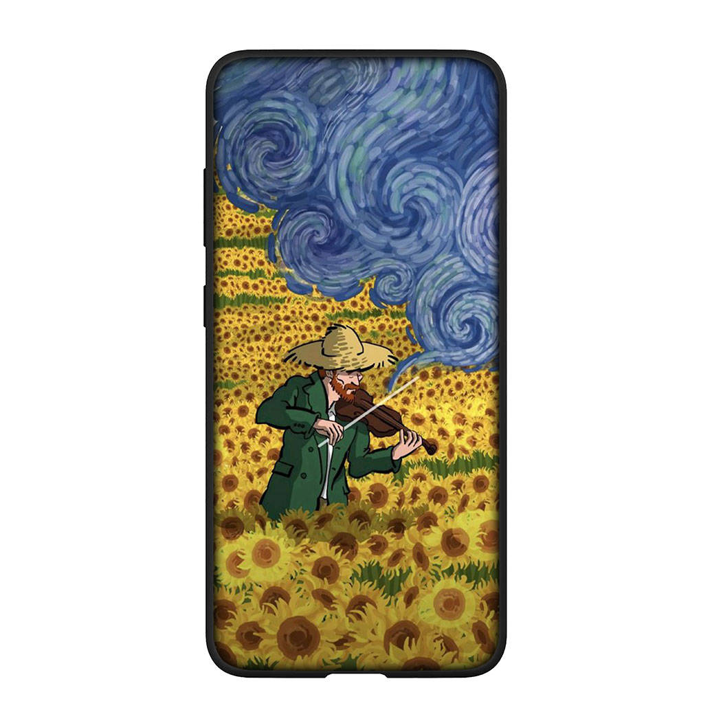 Phone Case for Samsung Galaxy S24 S23 iPhone 15 14 Xiaomi Redmi Note 13 12 11 8 10 9 Pro Max X XR OPPO A15 Huawei Starry Night Van Gogh Painting Cover