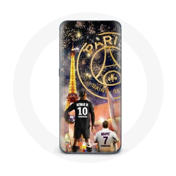 Coque pour Samsung Galaxy A8 2016 PSG Neymar et Mbappé Joyeux noël