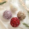 Glitter Christmas Ball Ornaments for Christmas Tree Decor Hanging Balls