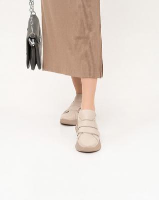 Кожаные кеды на липучках ISSA Plus