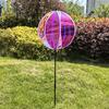 Outdoor 360 Degree Outdoor Gazing Ball Wind Spinner In Rainbows For Garden Decoration Stake Patios Lawn Deck In Direct Sunlight