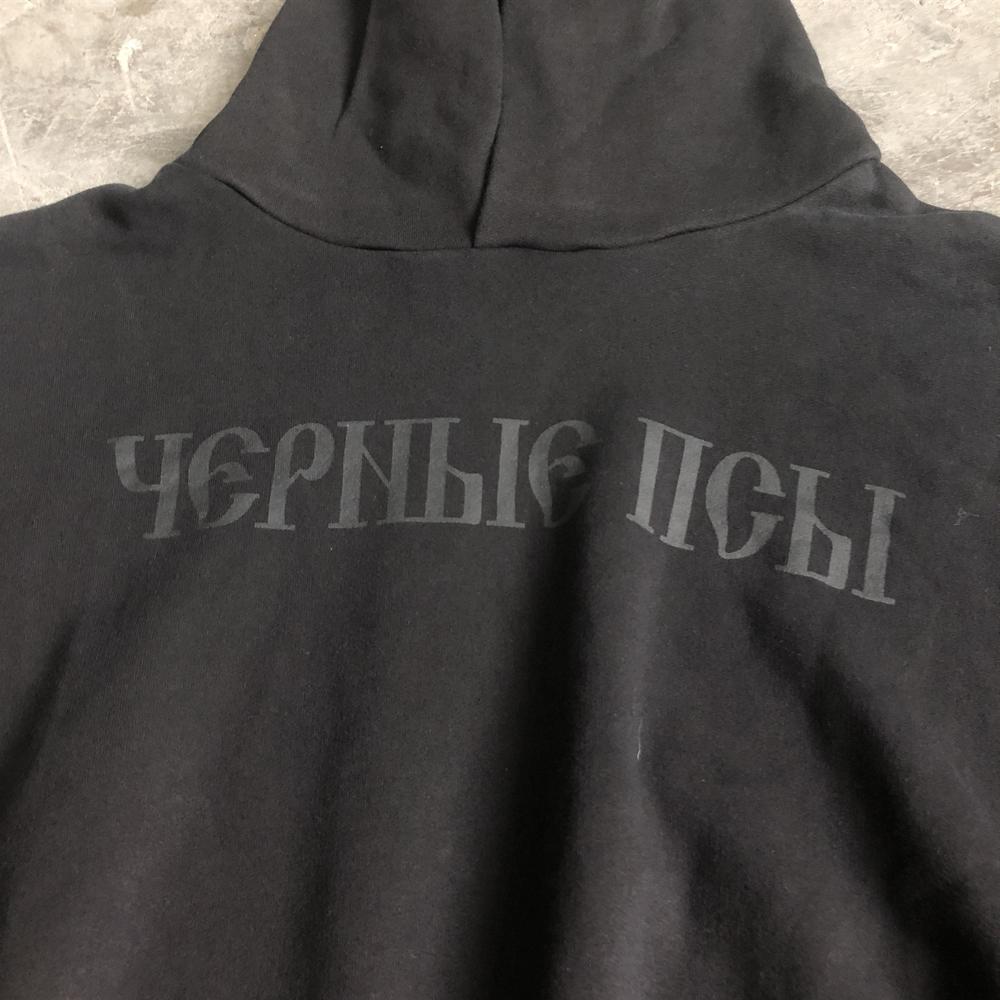 Модная уличная одежда Качественная печатная толстовка Повседневная свободная объемная толстовка с капюшоном