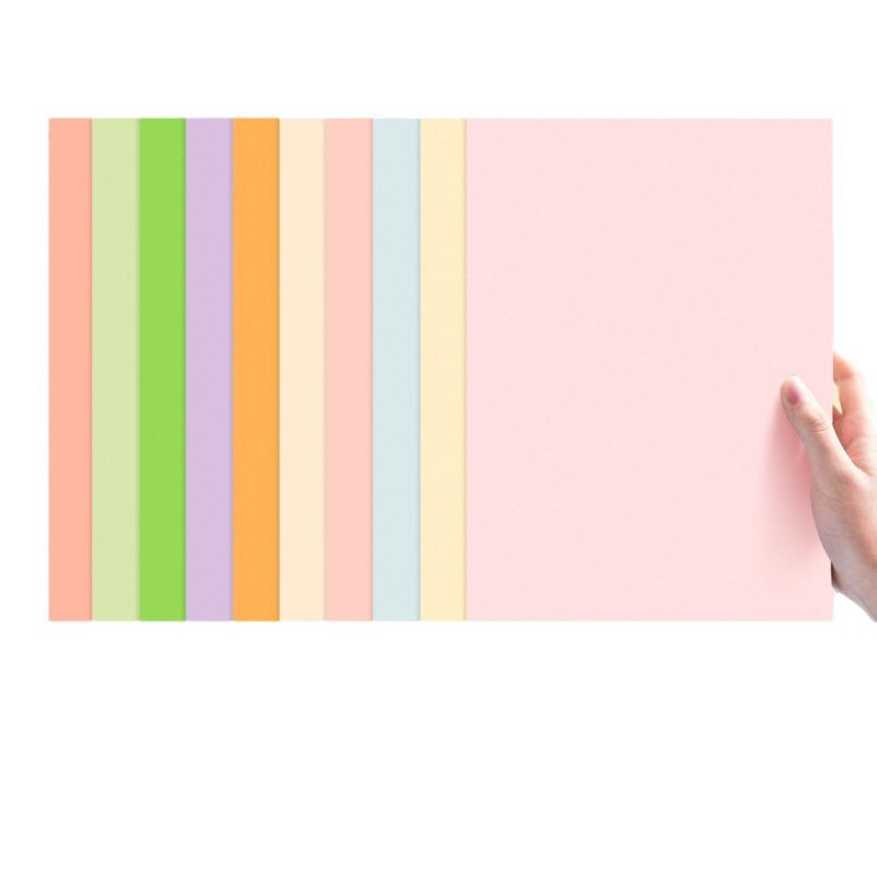 Macaron 8K & 4K Morandi Light Green Thickened Candy Color Card Paper for Kindergarten Crafts (A4)